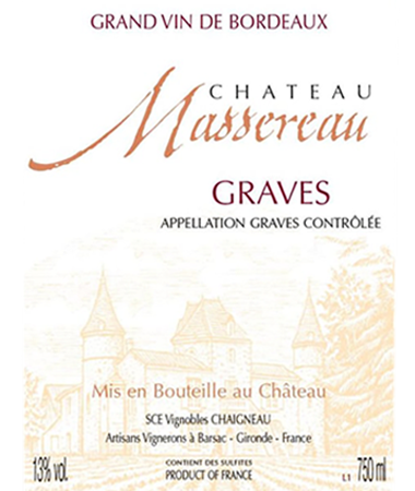 [VN008] Château Massereau Graves, 2011